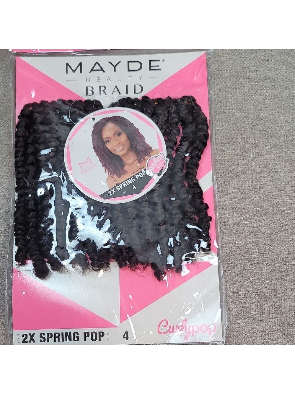Mayde Beauty Braid Hair Extensions 2x Spring Pop Color 4 New Nwt